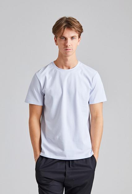 Filippa K Stretch Cotton Tee Ice Blue