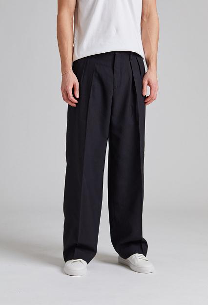 Filippa K Wide Wool Trousers Black