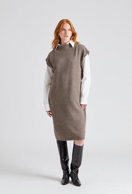 Filippa K Wool Yak Dress Driftwood