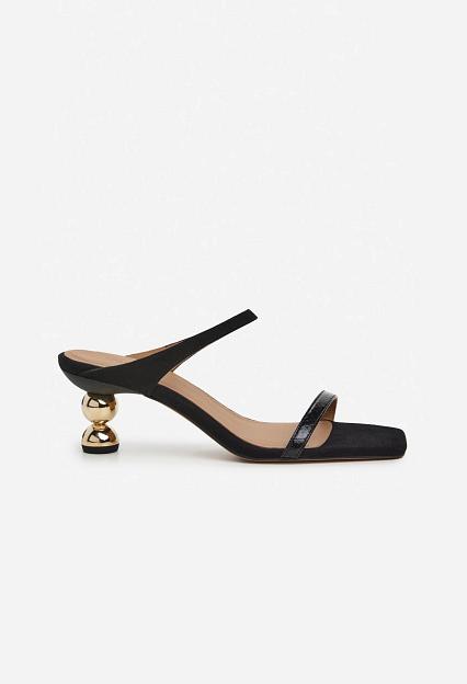 Flattered Ali Leather Snake Black
