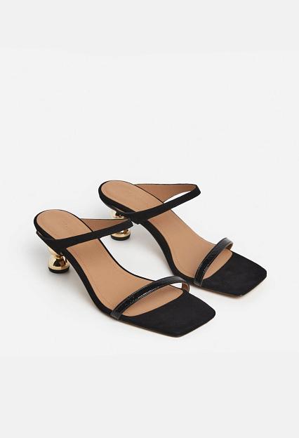 Flattered Ali Leather Snake Black
