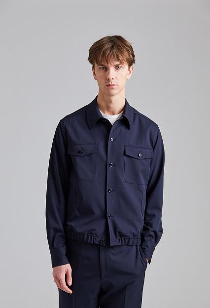 LARDINI Giubbino Shirt Jacket Navy