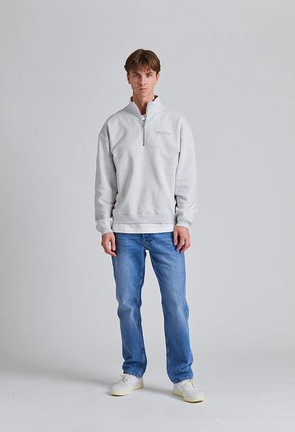 Holzweiler Mezzanine Half Zip Lt Grey Mix