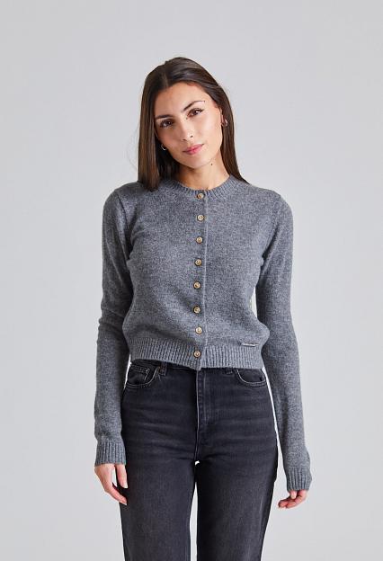 Holzweiler Cashmere Cardigan Dark Grey 