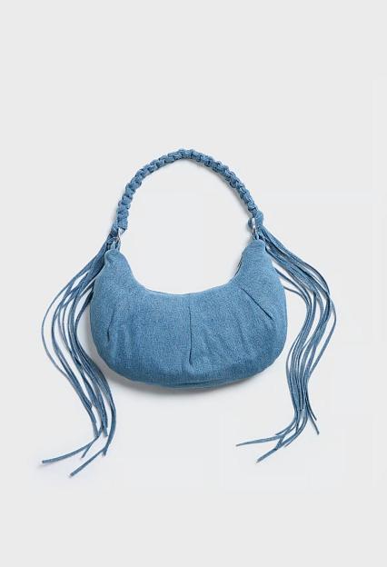 Holzweiler Cocoon Denim Small Bag Mid Blue