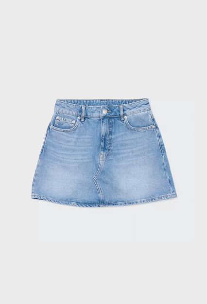 Holzweiler Denim Mini Skirt Lt Blue