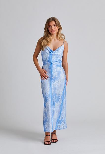 Holzweiler Eila Print Dress Blue Mix