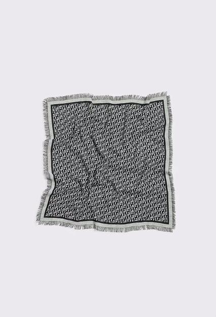 Holzweiler Fine Wool Scarf Monogram Ecru Mix