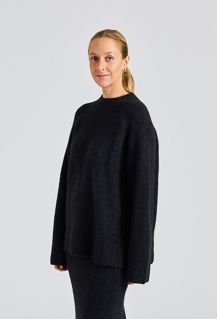 Holzweiler Fure Fluffy Knit Sweater Black