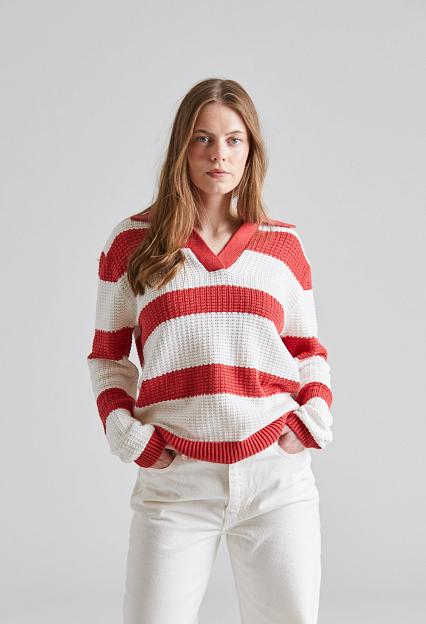 Holzweiler Helio Polo Red Stripe
