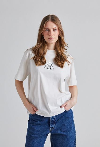 Holzweiler Kjerag Embroidery Tee White 