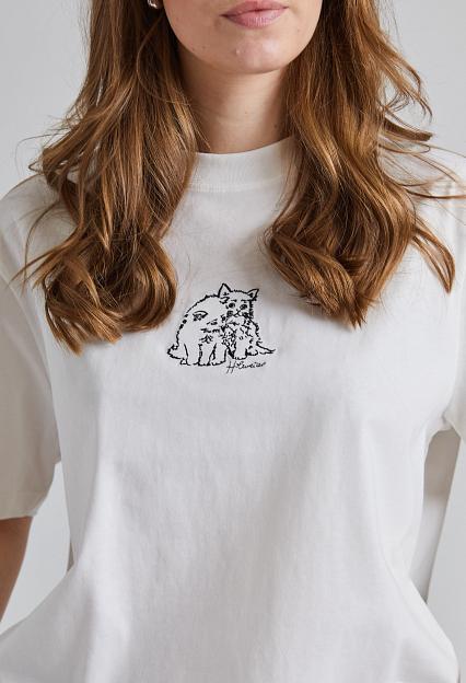 Holzweiler Kjerag Embroidery Tee White 
