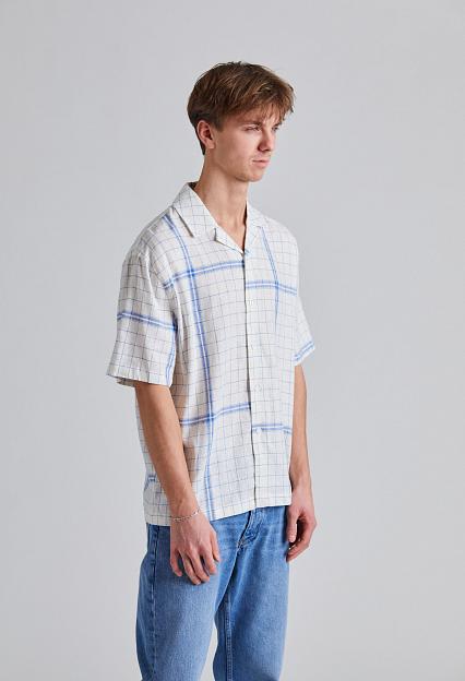 Holzweiler Pier Check Shirt Blue Mix