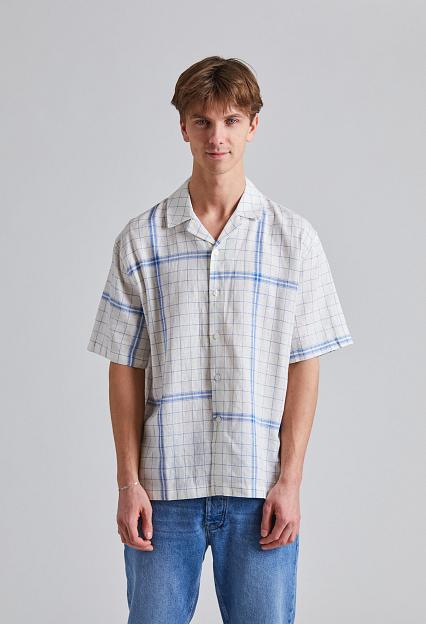 Holzweiler Pier Check Shirt Blue Mix