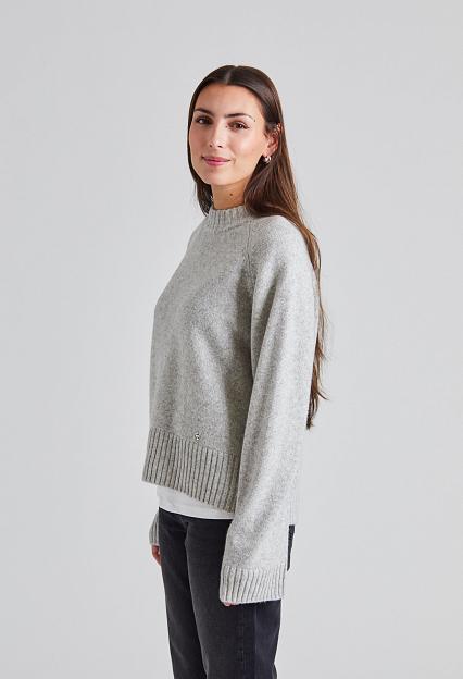 Holzweiler Wool Crew Lt Grey 