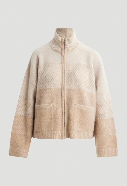 Tine Knit Cardigan Sand Mix