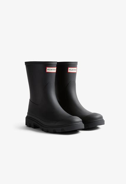 Hunter Unisex Downpour Short Boot Black