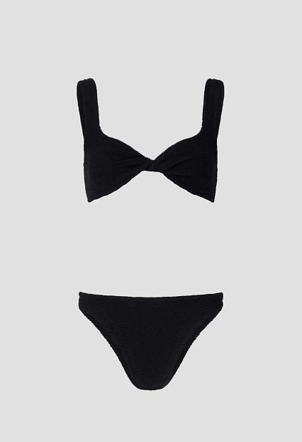 Hunza G Juno Bikini Crinkle Black
