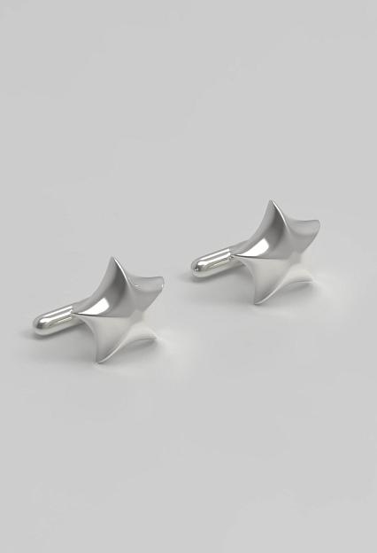 Josephine Studio Star Cufflinks Silver