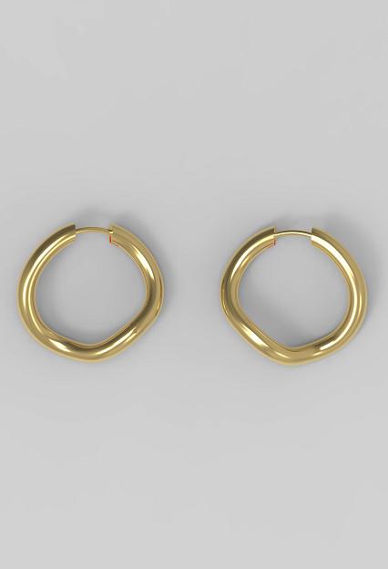 Josephine Studio Thorn Hoop Round Plated