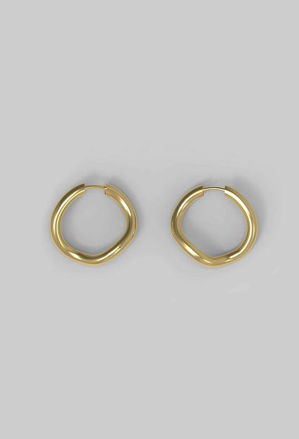 Josephine Studio Thorn Hoop Round Plated
