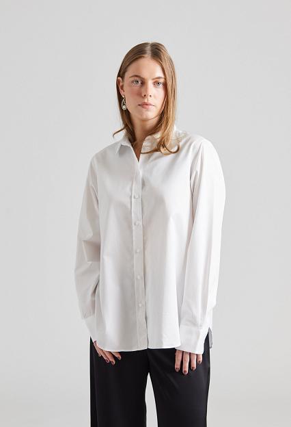 Julie Josephine A-Shape Oversized Shirt White 