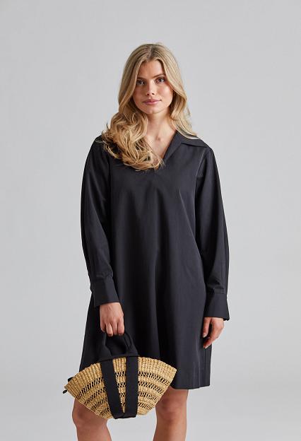 Julie Josephine Short Shirt Dress Black