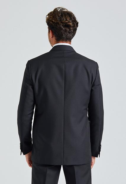 LARDINI Double Breasted Attitude Jacket Black