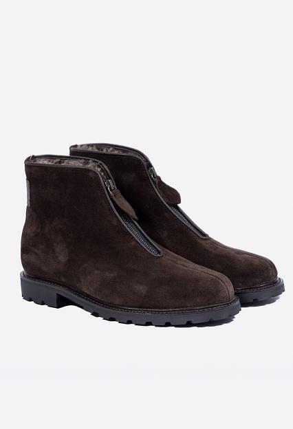 LUDWIG REITER Apres Ski Suede Dark Brown