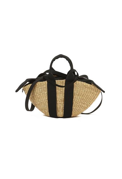 MUUN Mini Sophie Black Handle Black Pouch