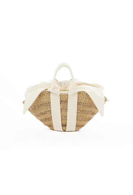 MUUN Mini Sophie Lace Ecru Handle Ecru Pouch