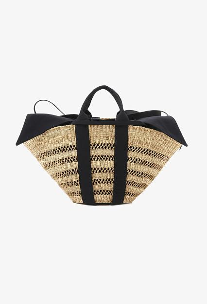 MUUN Sophie Lace Black Handle Black Pouch