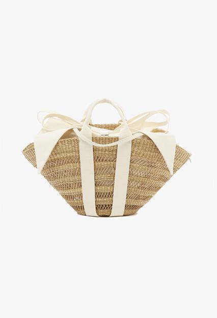 MUUN Sophie Lace Ecru Handle Ecru Pouch