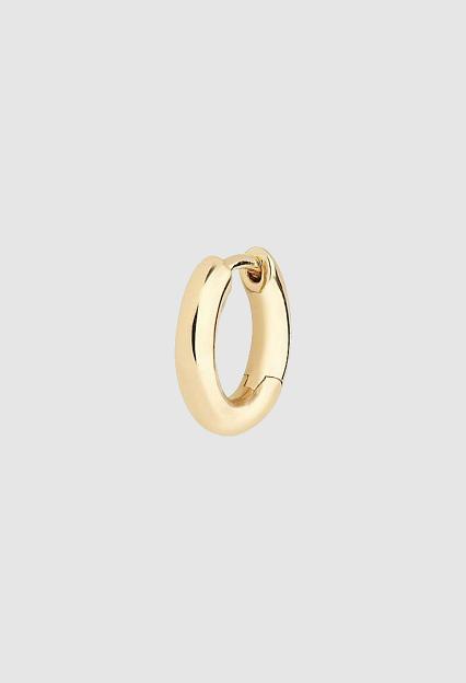 Maria Black Slate 8 Huggie Gold