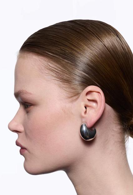 Maria Black Tryvann Dome Earring Silver Pair