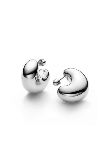 Maria Black Tryvann Dome Earring Silver Pair