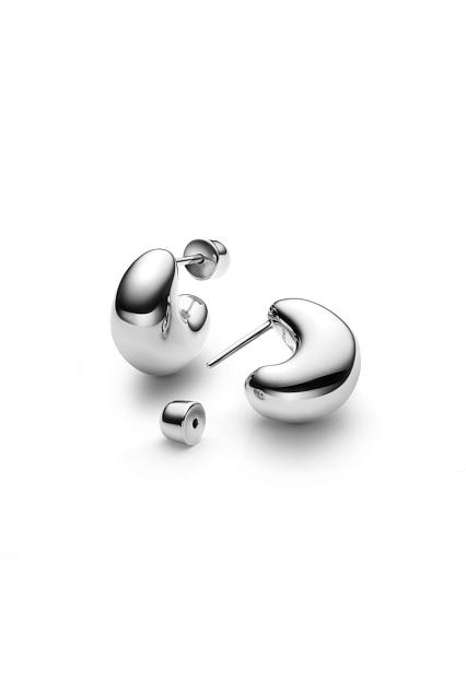 Maria Black Tryvann Pillow Earring Silver Pair