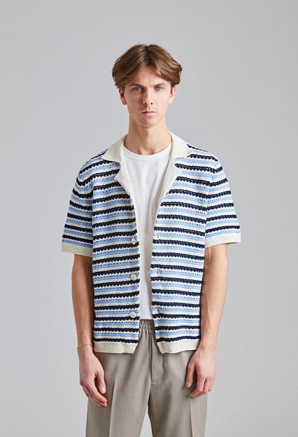NN07 Henry SS Navy Stripe