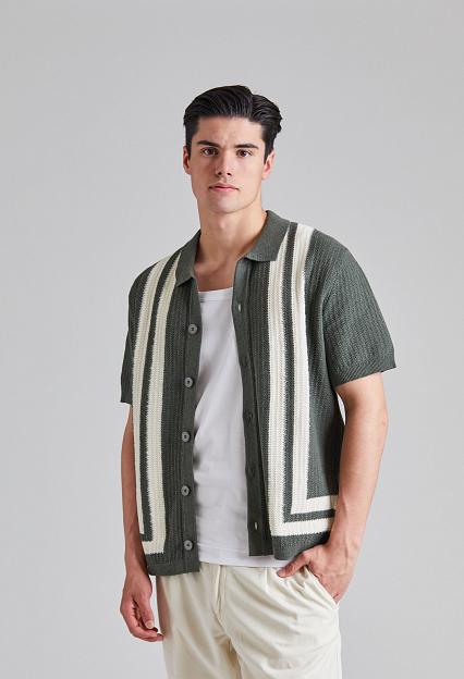 NN07 Ares Knit Croc Green