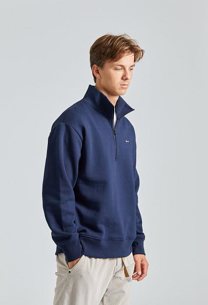 NN07 Briggs Half Zip Navy Blue