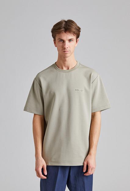 NN07 Nat SS Logo Tee Fog