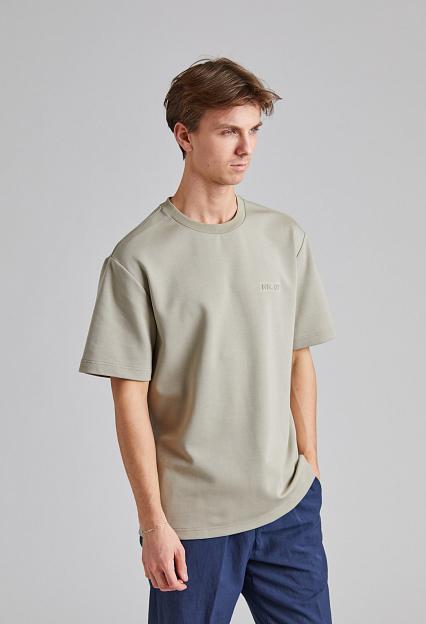NN07 Nat SS Logo Tee Fog