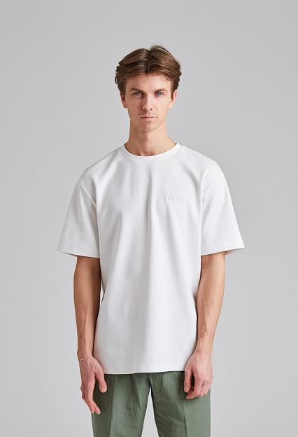 NN07 Nat SS Logo Tee White