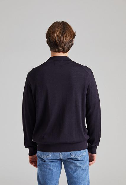 NN07 Raymond Knitted Polo Navy