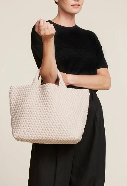 Naghedi St Barths Medium Tote Shell Pink