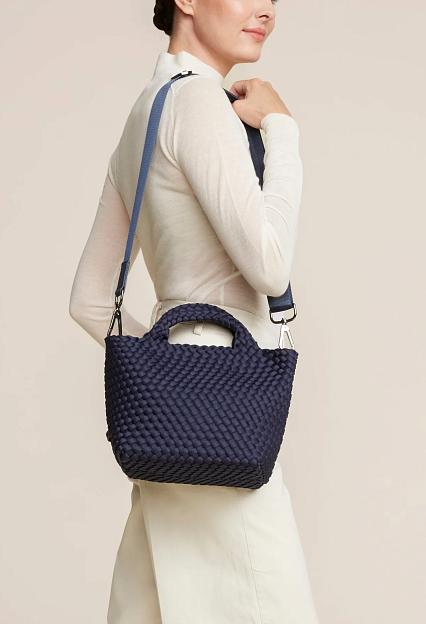 Naghedi St Barths Mini Tote Ink Blue