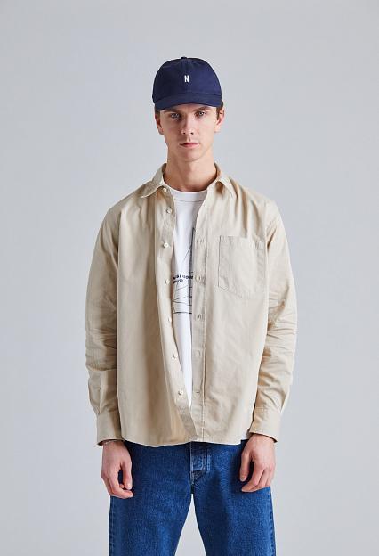 Norse Projects Algot Twill Shirt Oatmeal