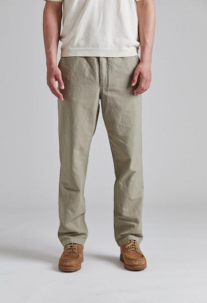 Norse Projects Ezra Relaxed Cotton Linen Trouser Clay