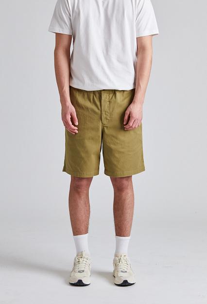 Norse Projects Ezra Relaxed Organic Stretch Twill Shorts Moss Green