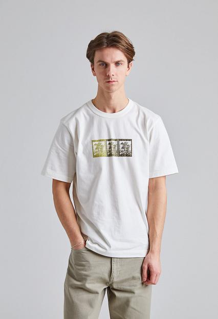 Norse Projects Holger Post Stamp Print T-Shirt White